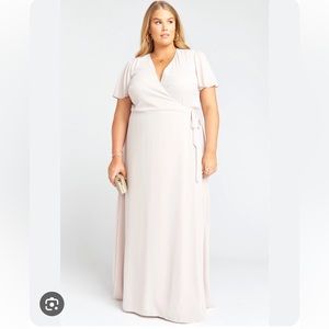 NWT SHOW ME YOUR MUMU Noelle Flutter Sleeves Wrap Dress Sz 3X